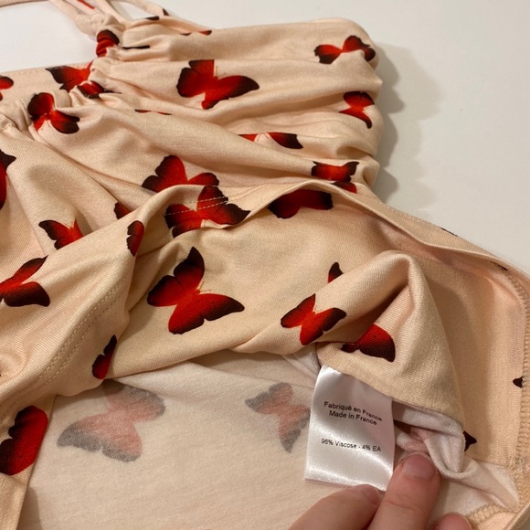 NWT Musier Paris Butterfly Paz soft stretchy jersey strappy  tank top size 40 - Picture 15 of 16